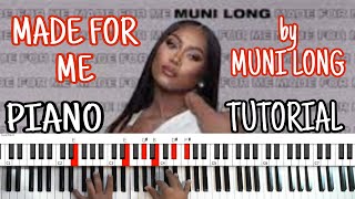 Made For Me (by Muni Long) - Piano Tutorial