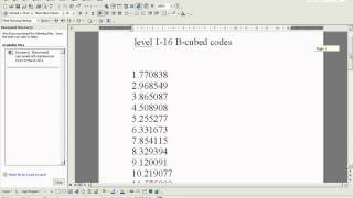 levels 1-16 B-CUBED codes