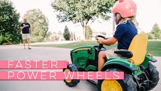 Bret's Power Wheels Modification - Make your power wheels faster and more fun