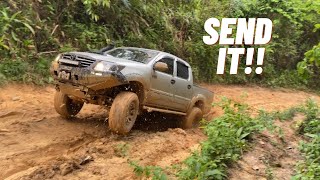 FULL SEND! Hilux Goes Airborne On 4wd Beach Trail (Trinidad Offroad Vlog)