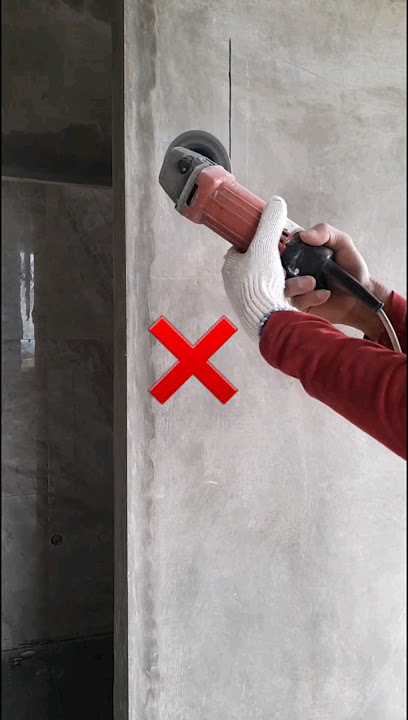 Tricks for using a grinder when knocking down walls #shorts #shortvideo #grinding