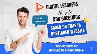 How to Add Greetings Based on Time in Hostinger Website Builder screenshot 4