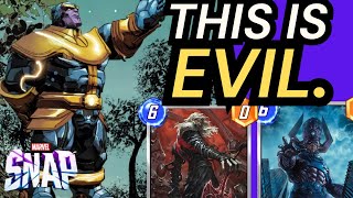 The Most Evil Deck To Get To Infinite in Marvel Snap - Thanos Galactus Deck Guide