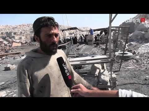 ورشات في الشمال السوري تعيد تدوير الحديد المستعمل لاستخدامه في أعمال البناء 