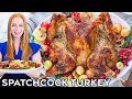 Roasted Lemon & Herb Spatchcocked Turkey | Step-by-Step Video Tutorial!