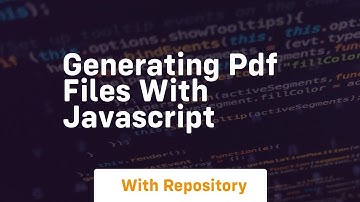 generating pdf files with javascript
