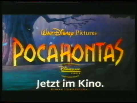 Disney Pocahontas Kino Werbung Deutsch 1995