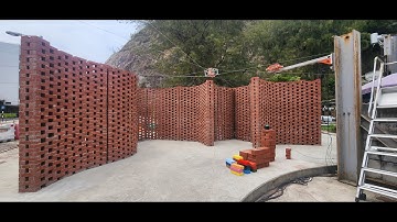 CU-Brick cable-driven robotic brick layer: CUHK Yard for Environmental Sustainability completed!