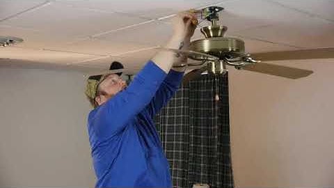 How to Install a Ceiling Fan on a Prewired Ceiling Fan Outlet