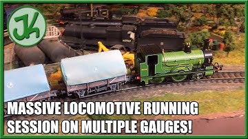 Massive Model Train Running Session