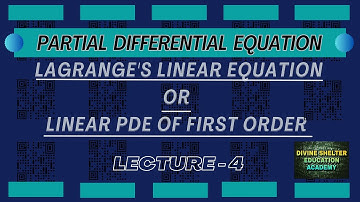 Partial Differential Equation Of First Order:Lagrange