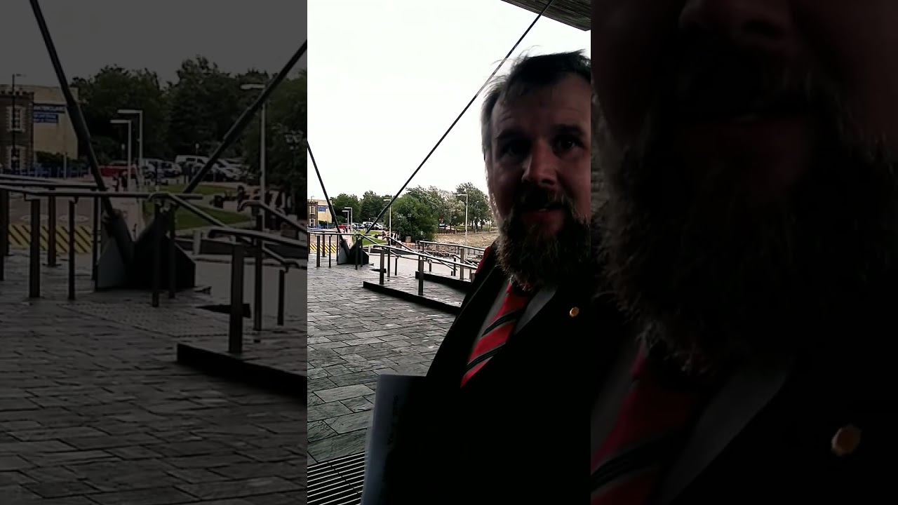 Llanelli protesters at the Senedd. Plaid do not care about us. Only them.