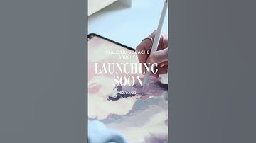 Realistic gouache brushes for Procreate ✏️