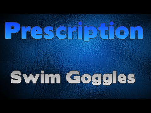 Swim goggles with prescription review