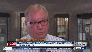 Video: McDonald's manager attacked by customer