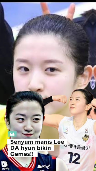 Lee DA hyun's sweet smile makes me so adorable!! #volleyball #women'svolleyball