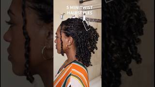 5 EASY MINITWIST HAIRSTYLES 💕➰