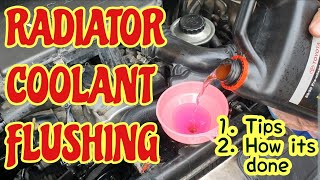 HOW RADIATOR COOLANT FLUSHING IS DONE | BASIC GUIDE AND TIPS ON WHAT COOLANT TYPE SHOULD BE USED