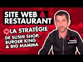 Site internet  restaurant  la stratgie de sushi shop burger king big mamma