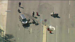 CHP motorcycle officer seriously injured in Escondido crash