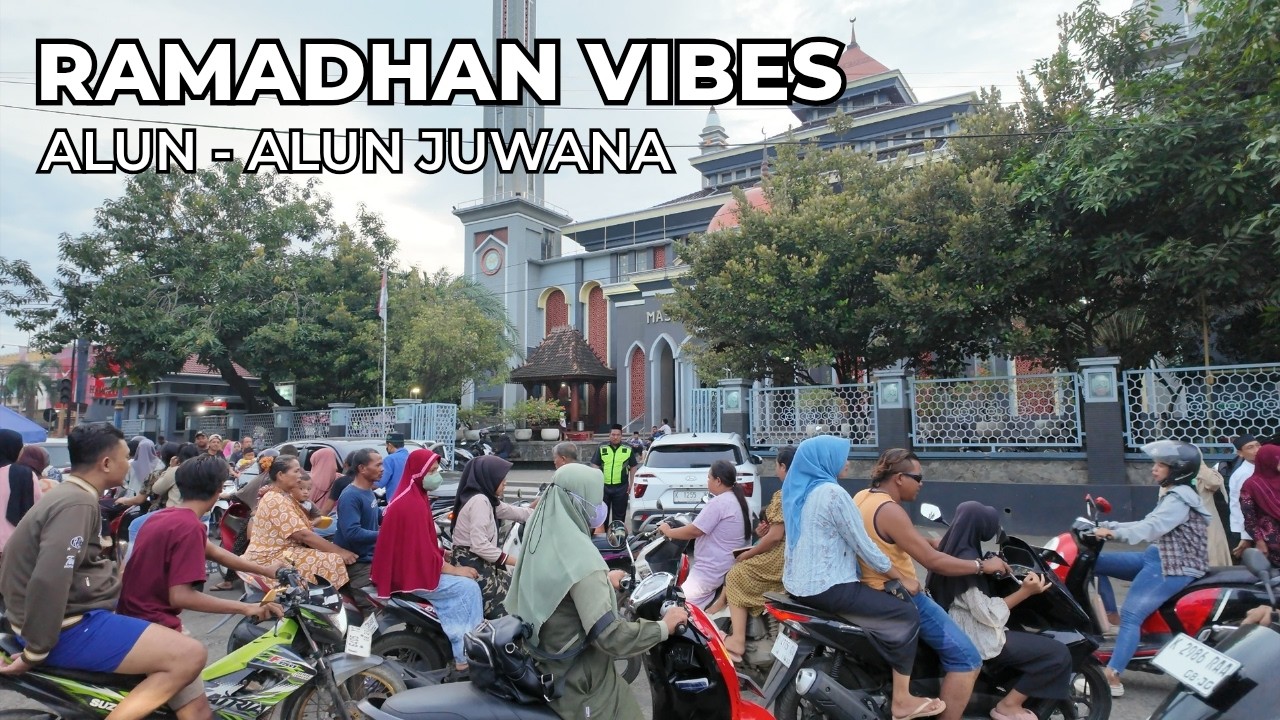POV Walking Sore Hari di Alun-Alun Juwana | Suasana Hari Pertama Menjelang Buka Puasa