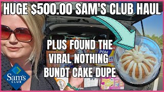 *HUGE* Haul from Sam's Club | PLUS I found the Famous Bundt Cake | #samsclub #samsclubhaul