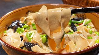 豆腐皮怎样做才软嫩鲜香，入味又好吃，大厨教你一招，轻松搞定