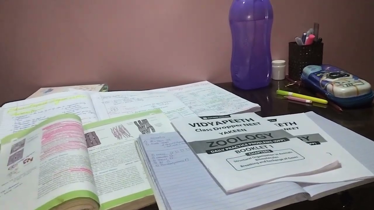 65 Days NEET Challenge | Day 1 | Tissue, Biotechnology & Thermodynamics | Study Vlog