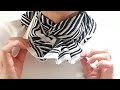 ♡【スカーフの巻き方】タックしてそのまま巻く！可愛くてキュート　how to wear scarves with tacking