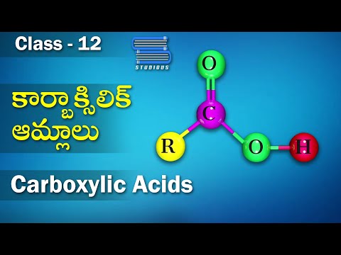 కార్బాక్సిలిక్ ఆమ్లాలు – Carboxylic Acids | Carbonyl Compounds | Chemistry Telugu | Class 12 Telugu