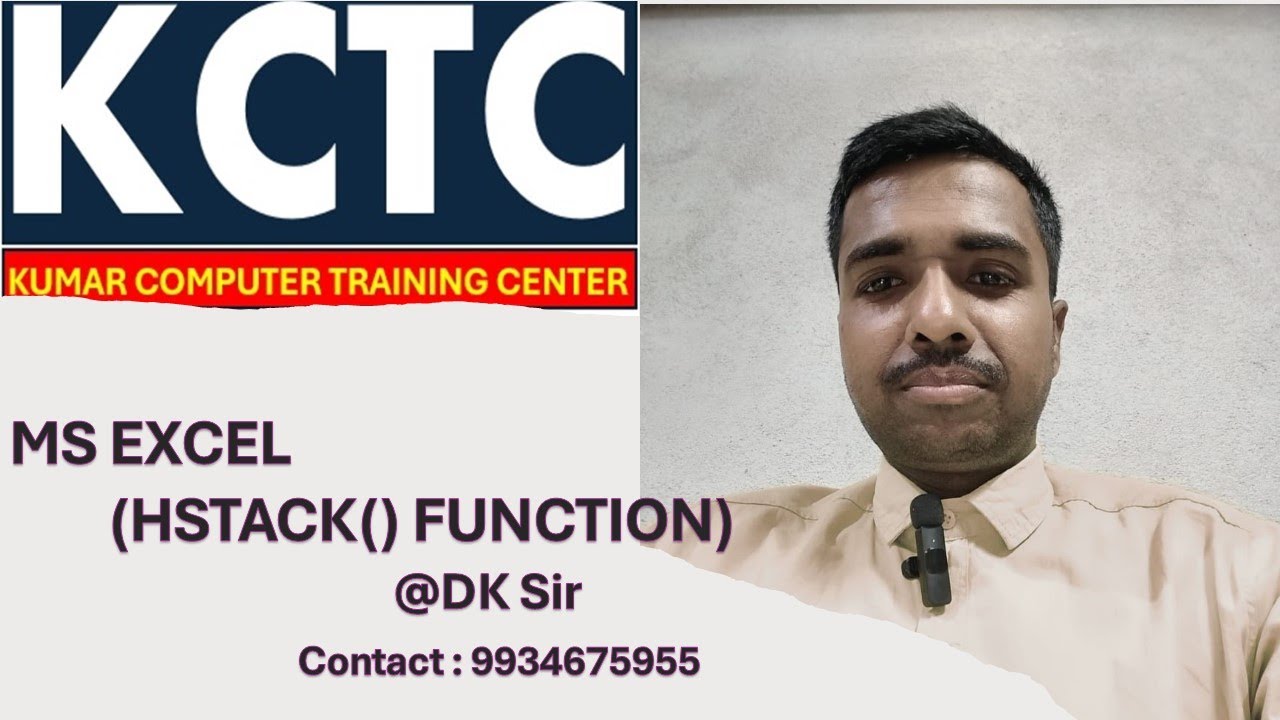 Hstack function in advance excel by dksir kctc wordprocessor 