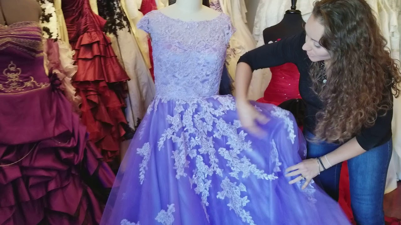 Lavender Wedding Dress - YouTube WeddingDressFantasy.com