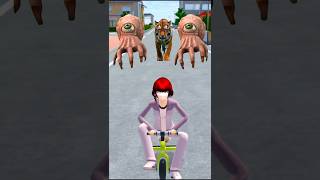 Leapord 🐅and zombiehand🧟 were following the child and their parents#shorts#sakuraschoolsimulator