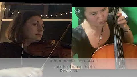 Bach Invention no. 8 with Adrienne