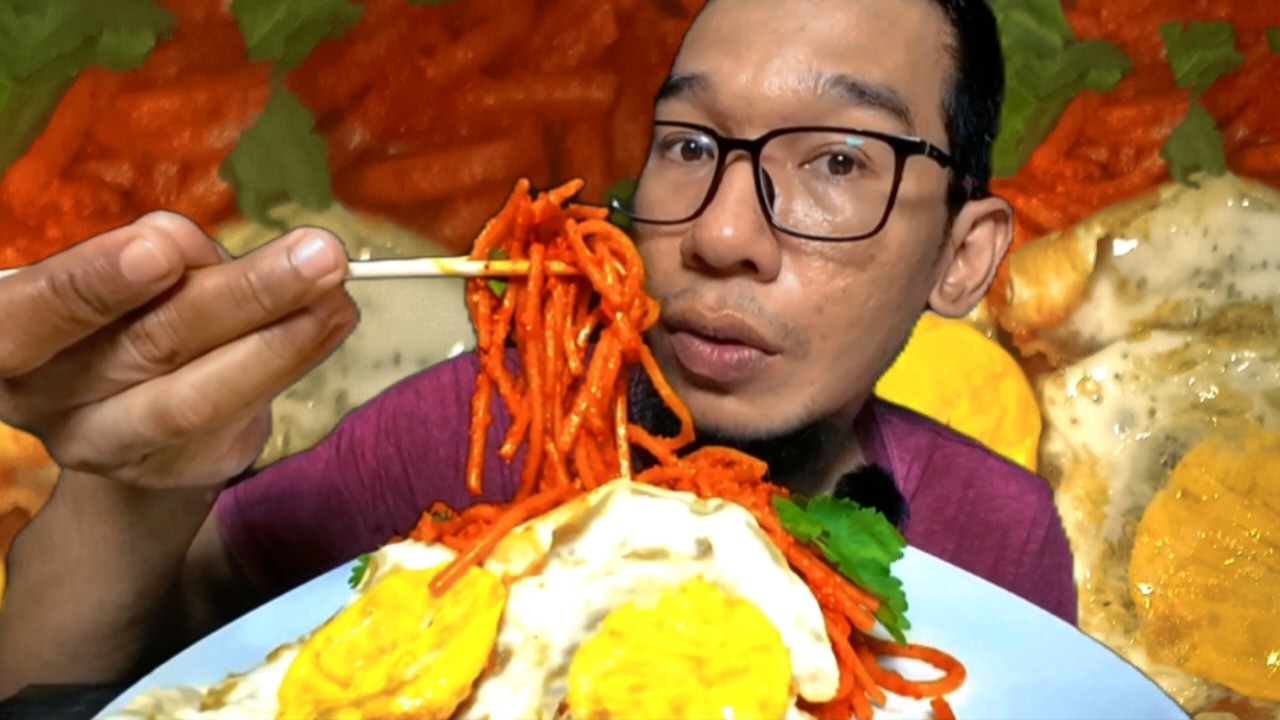 Nikmatnya Mie Spaghetti khas Batak || Mie Gomak || Pedas gilaaaa