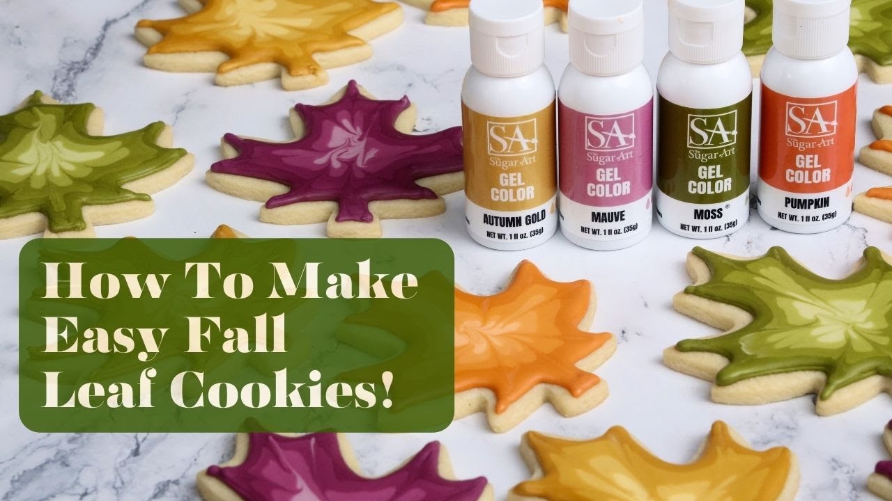 Fall Leaf Cookies - YouTube