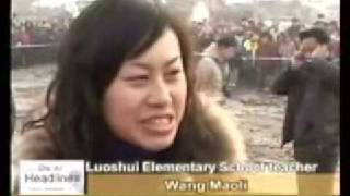 20081226 Tzu Chi groundbreaking at 3 Sichuan Luoshui schools