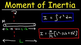 Moment of Inertia For Slender Rod - Formula Derivation Via Integration Physics With Calculus