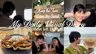 My daily visual diary | Ep 7 | Vlog -short left, Durban, new haircut & beach day with loved ones .  