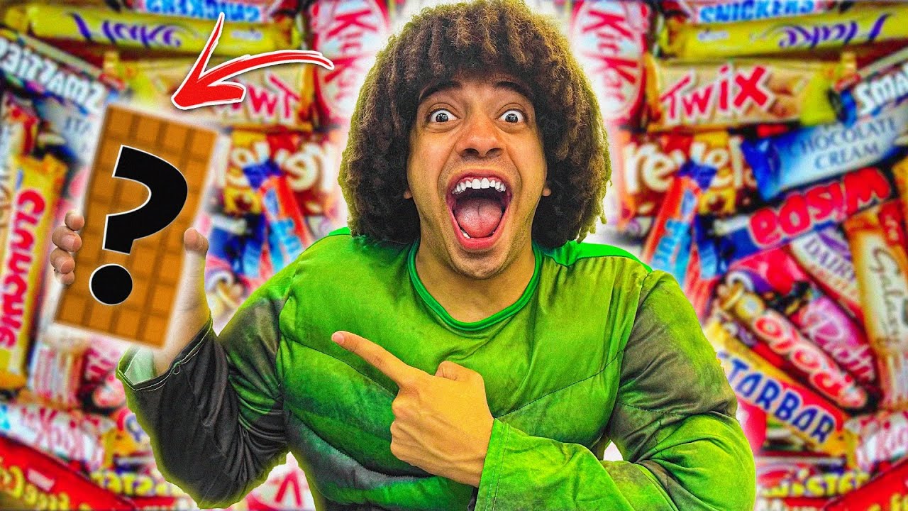 سيحت 100 نوع من الشيكولاته فى لوح واحد ( تفتكرو طعمها طلع ايه )