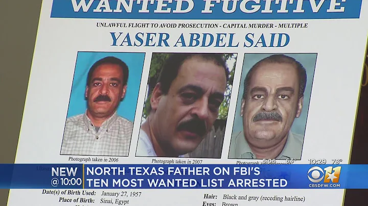 North Texas Father On FBI's 10 Most Wanted List Arrested