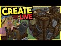 Cannons Build My Base!!! - Minecraft Create Mod S2 Stream #1