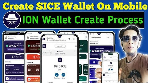 How To Create Ice Wallet On Mobile | ION Wallet Guide | Ice Open Network New Update