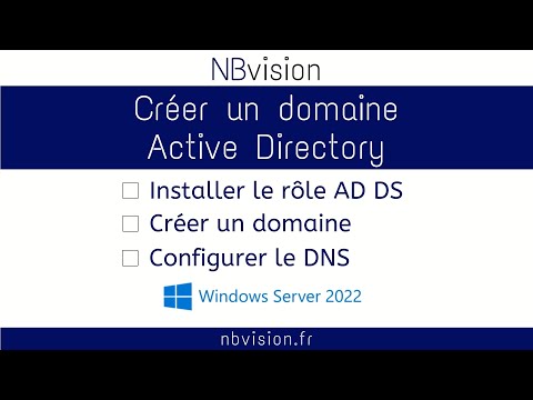 Créer un domaine Active Directory sur Windows Server 2022