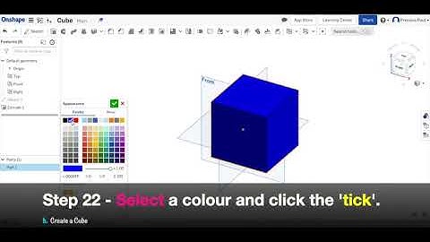 Onshape - Cube Tutorial