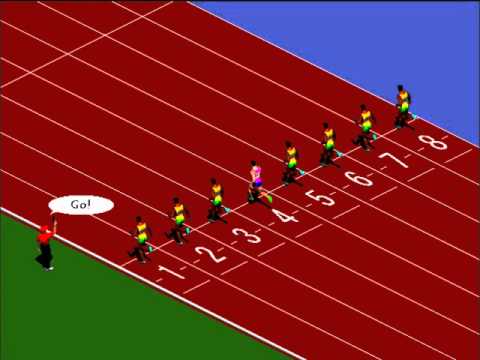 100 meters sprint game (The Olympics Championship) - YouTube