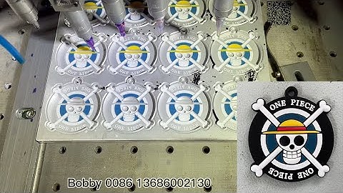 pvc keychain/rubber keychain/pvc patch dispensing machine, 12 & 18 color pvc keychain making machine