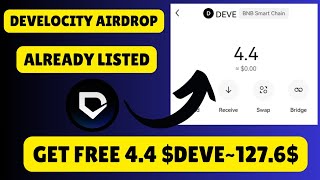 Get Free 4.4 $DEVE ~127.6$ | Develocity mDV Points Airdrop | Deve Confirmed Airdrop ✅