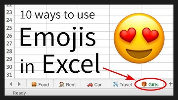 10 Ways to use Emojis in Excel 😍
