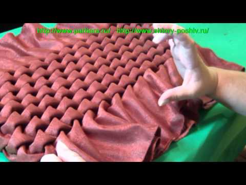 Пуф буфы по схеме Чешуя часть1#canadian #smocking
